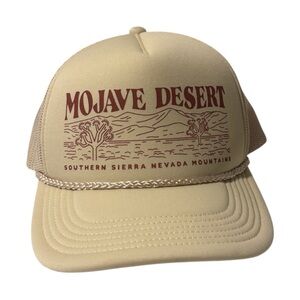 Mighty Fine Beige Mesh Trucker Hat